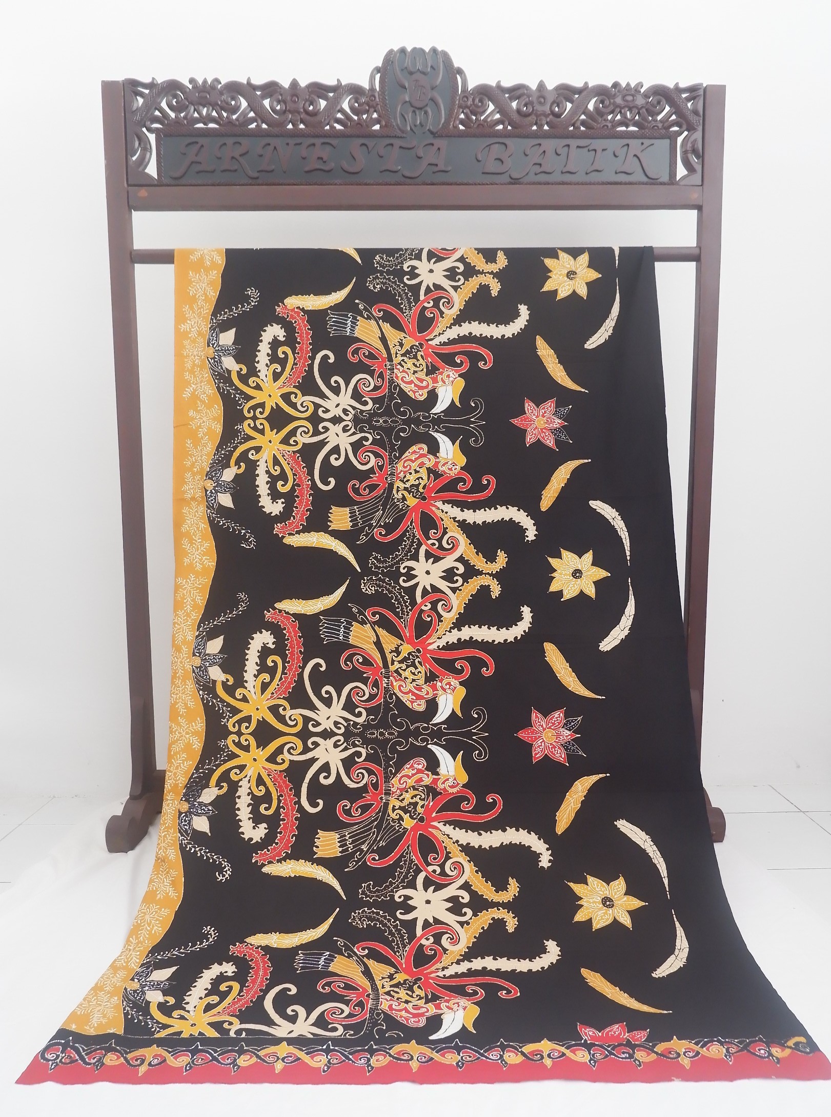 Kain batik batik tulis katun premium motif Enggang Setia Borneo