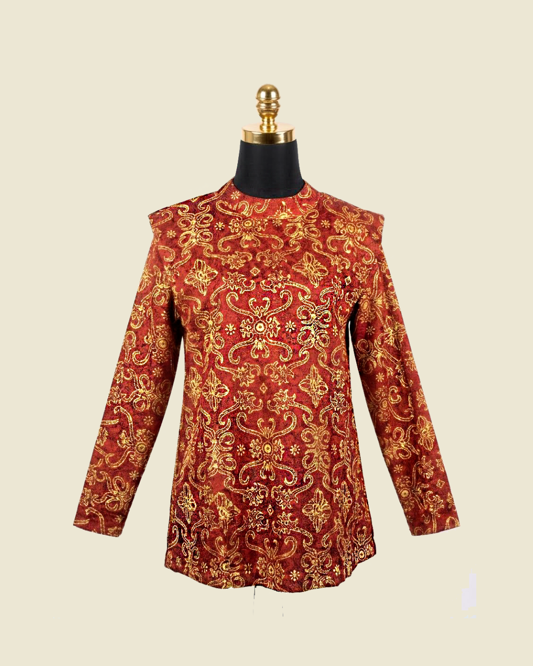 Busana Wanita Office Look Batik Motif Kalimantan Kalung Betiq